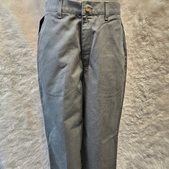 Vintage Levi's Men's Gray Chino Relax Fit Flat Front Pants W34L32 - Picture 2 of 9